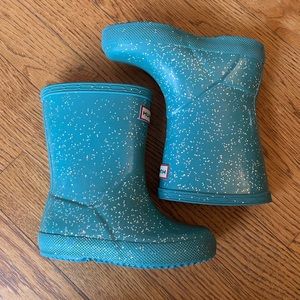 Blue Sparkle Hunter Boots